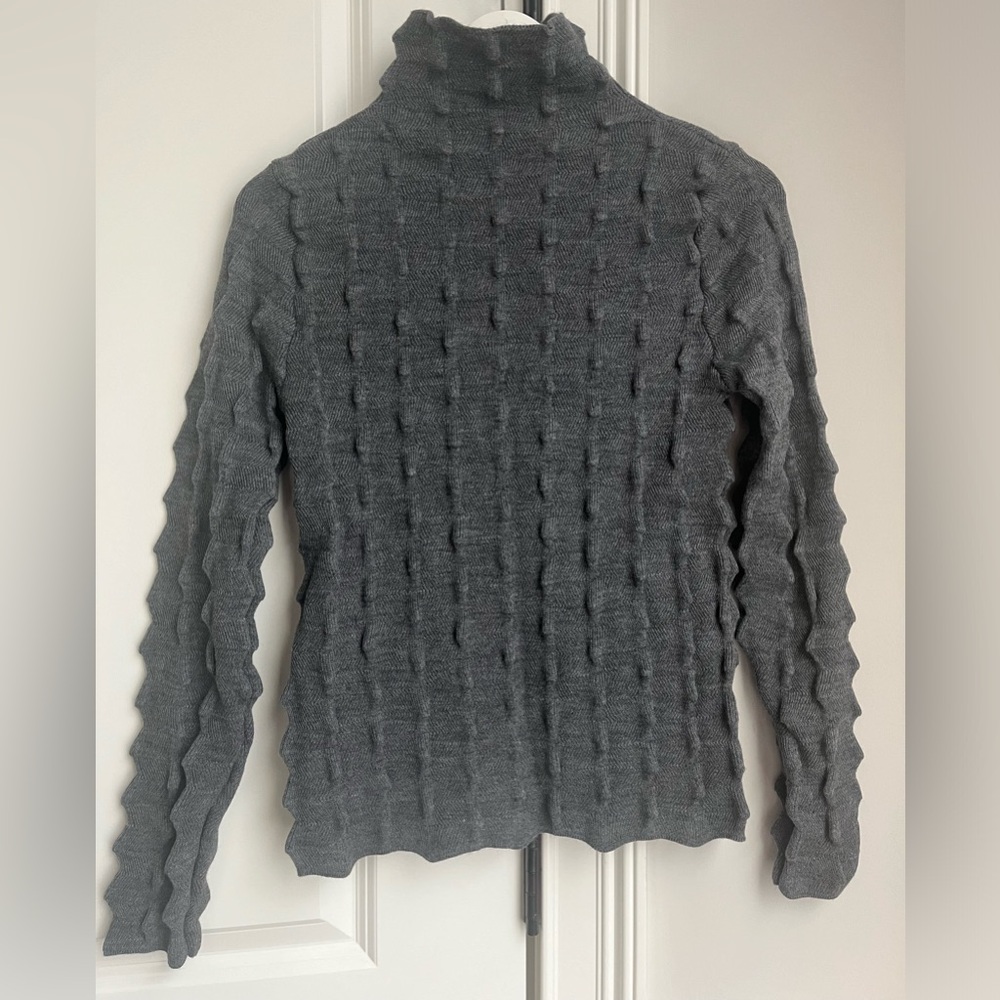 Zara - textured turtleneck knit sweater